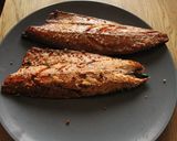 Foto del paso 4 de la receta: Ciabatas, caballas ahumadas, queso cabrero lubricado y ensalada de re-pollo