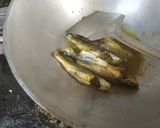 A picture of step 1 of Mula Tangra (raddish with tangra fish) #win #Week 2.