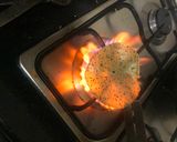 A picture of step 2 of Papad salad cone.
