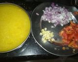 A picture of step 1 of Tuvar dal.
