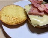 Foto del paso 9 de la receta: Hamburguesa de angus, lacón y manzana al Oporto