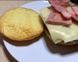 Foto del paso 9 de la receta: Hamburguesa de angus, lacón y manzana al Oporto