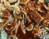 Gambar langkah 4 resipi Tempe Sira Sos Tteokbokki Manis.