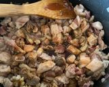 Foto del paso 4 de la receta: Arroz tres delicias, cerdo, carne y pulpo