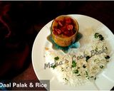 A picture of step 7 of Daal Palak.