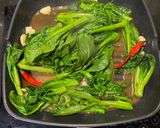 A picture of step 4 of Stir fry veg.