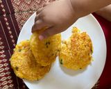 Hình bước làm 5 của món Pancake cơm trứng carrot