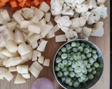 A picture of step 2 of Vegetable Pulao.