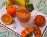 Φωτογραφία βήματος 2 της συνταγής Smoothie με χυμό πορτοκάλι και λωτό