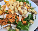 Foto del paso 1 de la receta: Ensalada de canónigos con melocotón