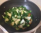 A picture of step 3 of Stir fry NaiBai with garlic.