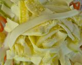 Une image de l'étape 1 de Quiche Courgette Carotte au Curry.