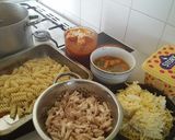 A picture of step 7 of Cheese layered pasta bake.