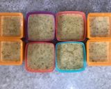 Foto langkah ke 3 dari resep Curly Kale + Salmon + Bubur Nasi putih MPASI 6 bulan.