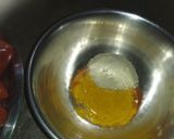 A picture of step 2 of Red Mirchi achar.