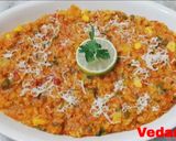 A picture of step 4 of Pavbhaji Oats.