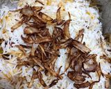 A picture of step 11 of Mutter Paneer Biryani.