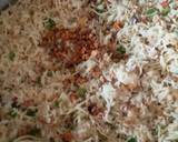 Burnt garlic mixed chicken rice with manchurian gravy recipe step 3 photo