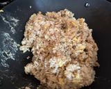 A picture of step 5 of Leftover Ham Fried Rice.