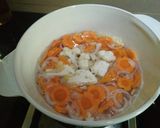 Gambar langkah 3 resipi Sup Sayur Campur.