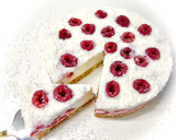 Foto del passaggio 8 della ricetta Torta fredda cocco e lamponi