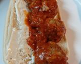 A picture of step 1 of Leftover Porcupine Ball Sandwiches.