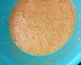 A picture of step 4 of Carrot cake (charcoal jiko baked).