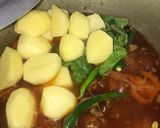 A picture of step 3 of Chana biryani.
