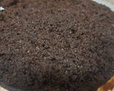 A picture of step 4 of Valentine day special black forest chocolate cake.