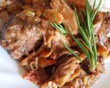 Beef and mushroom stroganoff served with white rice recipe step 11 photo