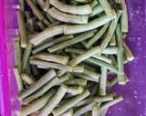 Foto langkah ke 1 dari resep Tumis Kacang Panjang, Tahu, Telur Puyuh tanpa MSG.