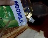 Foto langkah ke 3 dari resep Roti Bakar Matcha.