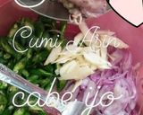 Foto langkah ke 2 dari resep Cumi Asin Cabe Ijo.