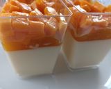 Gambar langkah 7 resipi Panna Cotta Mangga.