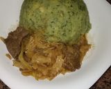 A picture of step 2 of Supper irio/mukimo and stir fry leftovers #author marathon.
