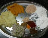 A picture of step 3 of Pumkin alu ke spice chap kabab.