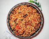 عکس مرحله 2 از دستور لوبیا پلو با گوشت تکه ای😍