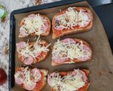 Pas rețetă Pizza pe felii de pâine 3 fotografie