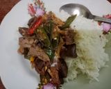 Foto langkah ke 5 dari resep Oseng ati ayam cabe ijo.