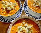 Foto del paso 4 de la receta: Sopa de tomate con garbanzos y huevo duro