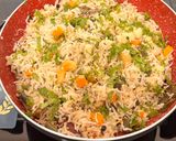 A picture of step 11 of Coconut Milk Vegetable Pulao.