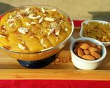 A picture of step 6 of Besan Ka Halwa💛.