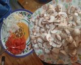 A picture of step 1 of Chicken in Tomato and Mushroom Sauce.