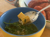 Dada Ayam Panggang Bumbu Mentega Bawang Putih
