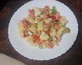 Foto del paso 3 de la receta Ensalada de papas cocidas con palitos de cangrejo, atún y huevo duro