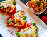 हार्ट शेप पिज़्ज़ा होम मेड बेस से(Heart shape pizza home made base se recipe in Hindi) रेसिपी चरण 10 फोटो