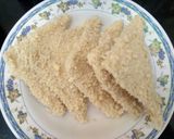 Foto langkah ke 6 dari resep Roti Tawar Goreng (isi meses keju).