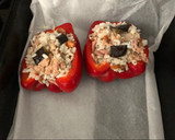 Foto del paso 9 de la receta: Pimientos asados rellenos de arroz con berenjena 🍆 y atún