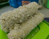 Foto langkah ke 4 dari resep Corn dog Sosis Mozarella Olahan Roti Tawar.