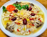 鵝油湯上鮮貝娃娃菜（創意料理）的食譜步驟5照片